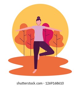 people yoga activity