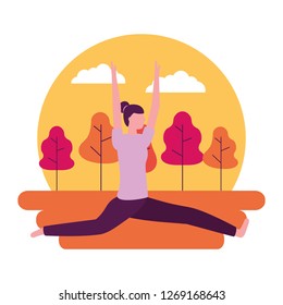 people yoga activity