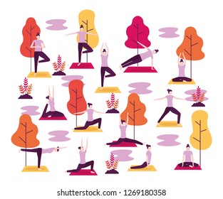 people yoga activity