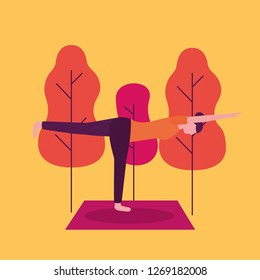 people yoga activity 