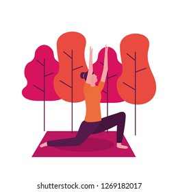 people yoga activity 
