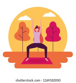people yoga activity