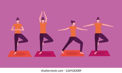 people yoga activity 
