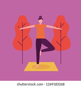 people yoga activity 