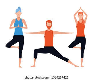 people yoga poses