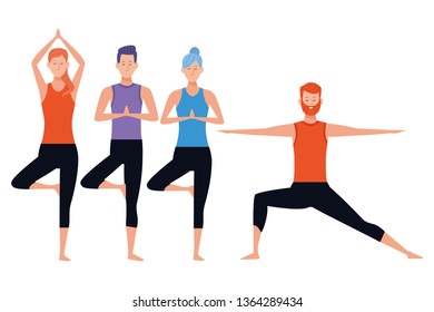 people yoga poses