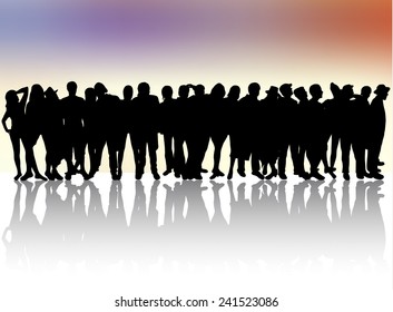 Peoplep silhouettes
