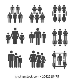 Personen, Bevölkerung, Symbolsatz