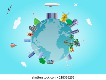 Peoples activity changed the face of earth
