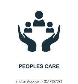 Peoples Care icon. Simple element from social activity collection. Creative Peoples Care icon for web design, templates, infographics and more