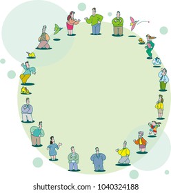 People's circle and square