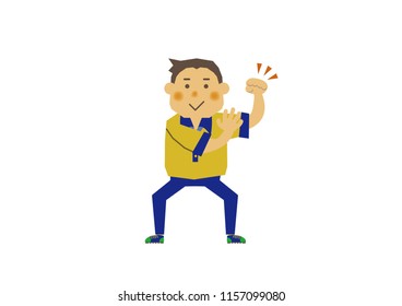 People's clip art.Pose of deliverymen.
Illustration of the person who delivers.
Image illustration of the courier.
People of the shipping company.