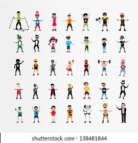 People's Collection ( Set of 35 Quality color character )