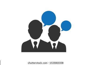 Peoples are communication icon vector