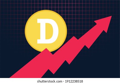 The Peoples Cryptocurrency Dogecoin Is Setting New Records Making Itself One Of The Best Thing To Invest Money. This Dogecoin Vector Is Inspired By The Same Idea.