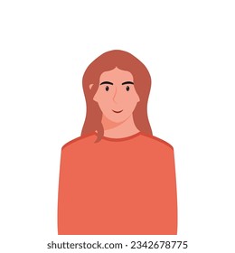 People's faces of woman with happy smiling humans. Avatars. Set of user profiles. Colored flat vector illustration