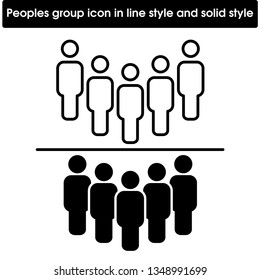 Peoples group icon. User, groups, peoples icon vector image.Can also be used for admin dashboard. Suitable for mobile apps, web apps and print media. eps file