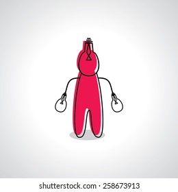 peoples hand and head created with bulb