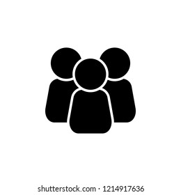 peoples icon. One of simple collection icons for websites, web design, mobile app