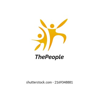 Peoples Logo Design. Community Logo or Symbol. Teamwork, Group or Social Logo for Business Identity