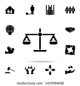 peopple Libra icon. Universal set of human rights for website design and development, app development