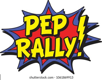 Pep Rally Comic Burst