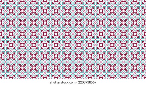 Pepeating woven pattern. Pixel art pattern and background