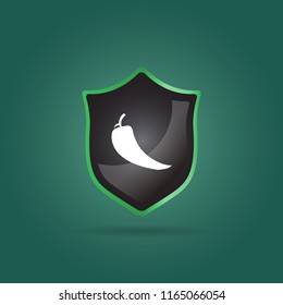 peper icon. vegetable sign