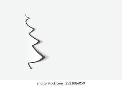 pepercut christmastree on shadows white and gray blackground 