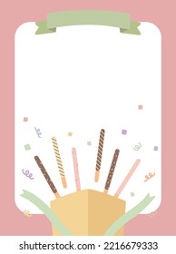 Pepero day celebration romantic event banner illustration vector