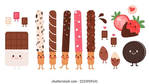 Pepero Day illustration commemorating the 11th of November. Pepero event concept vector illustration.