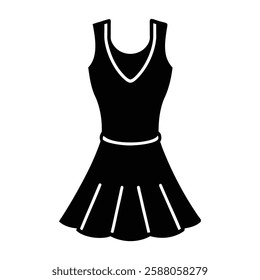 Peplum Dress Icon Silhouette Vector Elegant Fashion Symbols for Design Projects