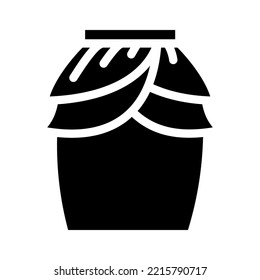 peplum skirt glyph icon vector. peplum skirt sign. isolated symbol illustration