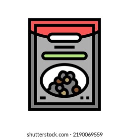 pepper bag package color icon vector. pepper bag package sign. isolated symbol illustration