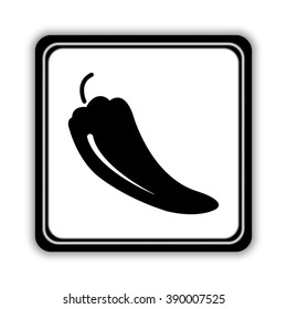 pepper  - black vector icon