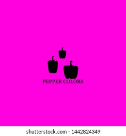 pepper colors icon sign signifier vector