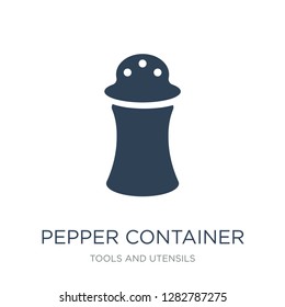 pepper container icon vector on white background, pepper container trendy filled icons from Tools and utensils collection, pepper container vector illustration