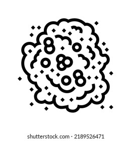 pepper explosion line icon vector. pepper explosion sign. isolated contour symbol black illustration