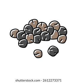 pepper food herb color icon vector. pepper food herb sign. isolated symbol illustration