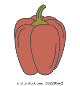 pepper fresh isolated icon