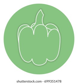 pepper fresh isolated icon