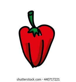 pepper fresh isolated icon design