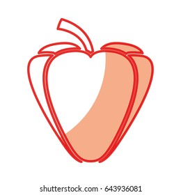 pepper fresh vegetable icon