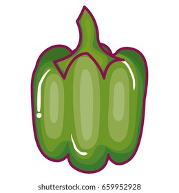 pepper fresh vegetable icon