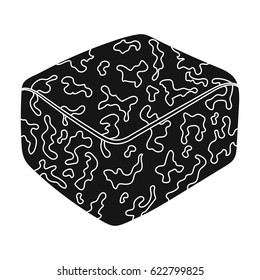 Pepper gack.Different kinds of cheese single icon in black style vector symbol stock illustration web.