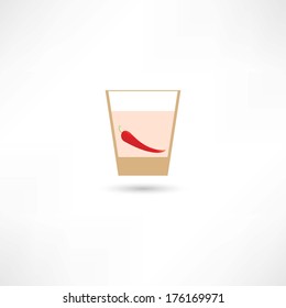 pepper in a glass