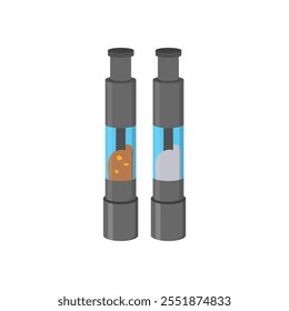 Pepper Grinder Flat Icon, Vector illustration