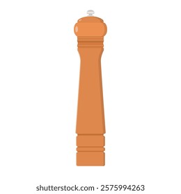 Pepper Grinder Flat Illustration. Clean Icon Design Element on Isolated White Background