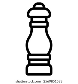 Pepper Grinder food and culinary icon illustration