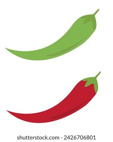 Pepper hand drawing vector illustration. Pepper icon